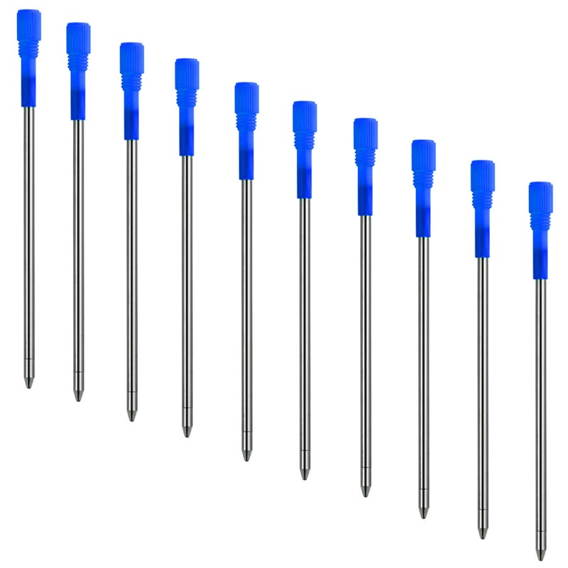 DunBong Metal Pen D1 Refills, Ballpoint Pen Refill, Blue Ink, Crystal Diamond Pen Refil Replacement Ink,3.2 inch, Pack of 5 (Blue) - Image 4